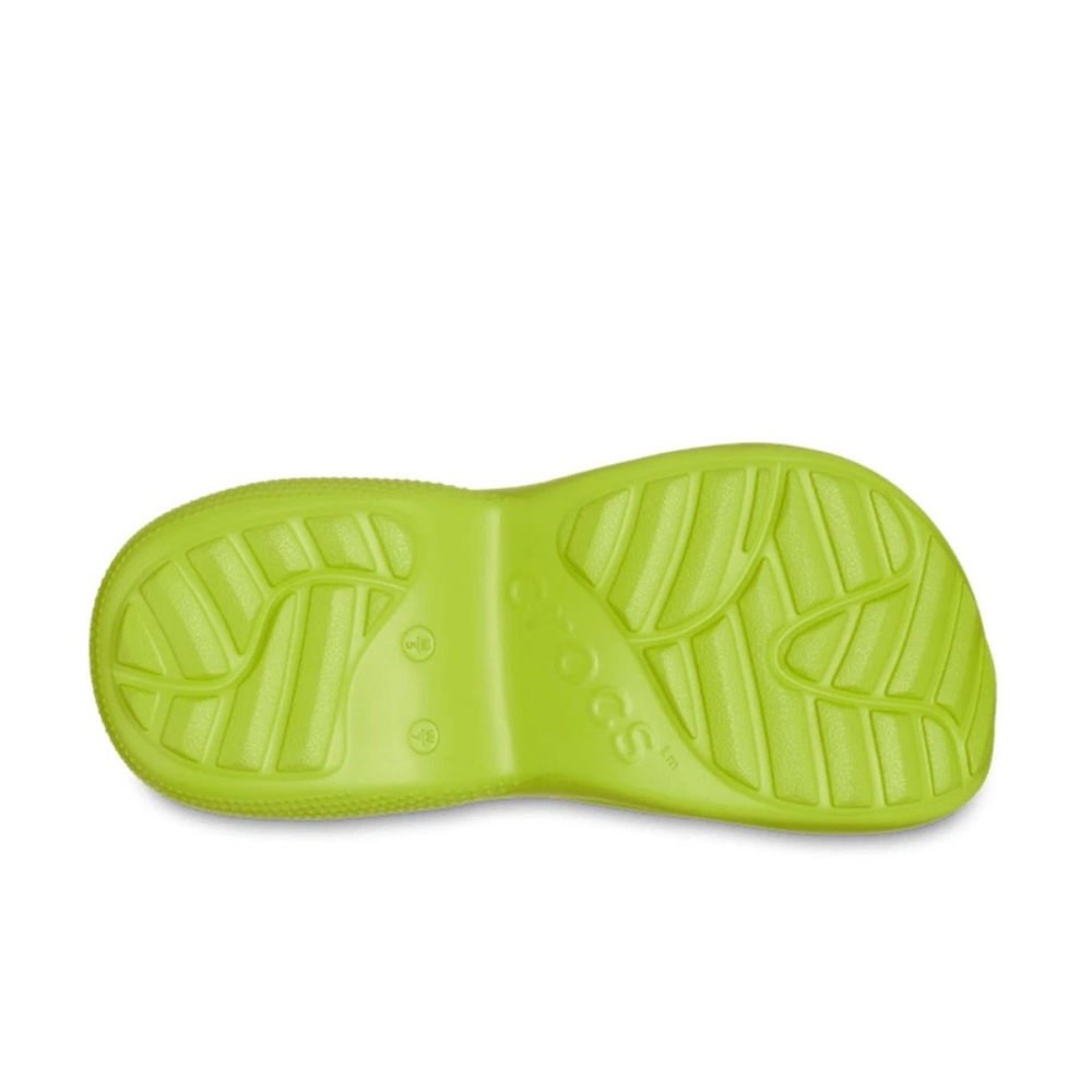Crocs Aura Clogs Kiwi Green Color 2” Heel NWT Mens Size 6/Womens Size 8 - Picture 4 of 10